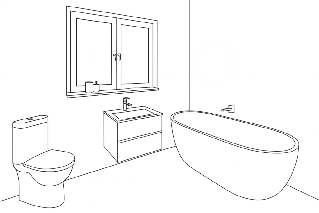 Design Your Bathroom Sketch